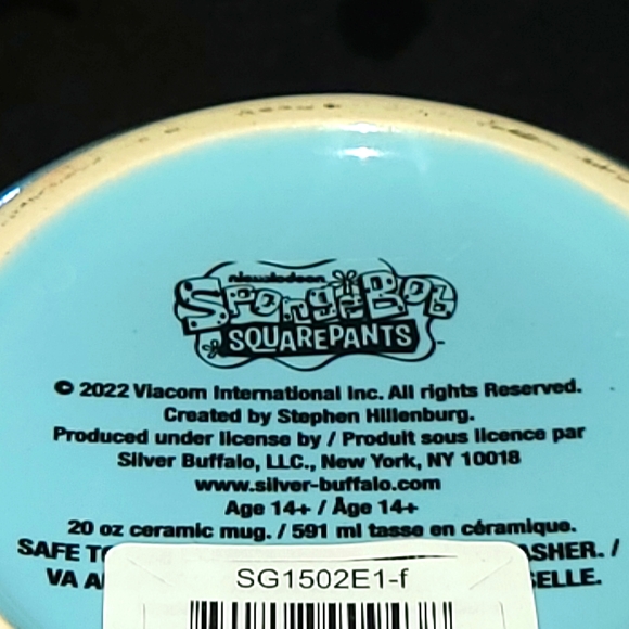 ❤️Silver Buffalo Spongebob Squarepants 20oz Mug - Picture 4 of 4